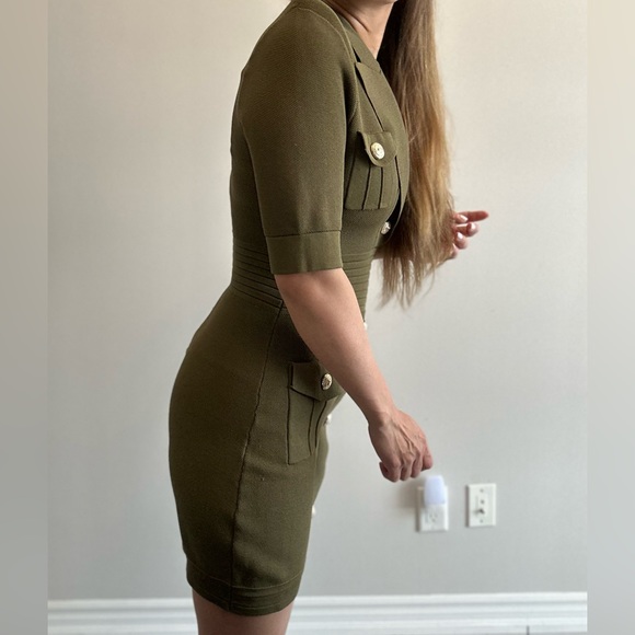 Mini dress army green - Picture 4 of 4